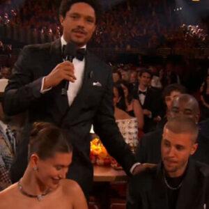 Beneath the Strained Smile: Decoding Justin Bieber’s Viral Grammy Encounter with Trevor Noah
